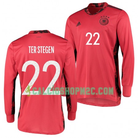 Germania TER Stegen 22 Portiere Maglia Prima Euro 2020Manica Lunga
